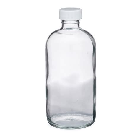 8 Oz Glass Bottles White Pp Foam Lined Cap Berlin