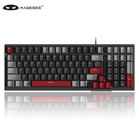 Magegee Mechanical Gaming Keyboard Sky Hot Swappable Wired Keys Backlit Ultra Slim