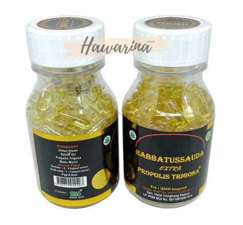 Habbatussauda Extra Propolis Trigona Isi 200 Kapsul UMS Habatussauda