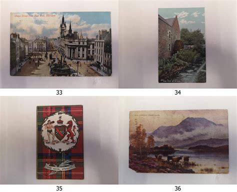 Scotland Vintage And Antique Postcards Glasgow Aberdeen Loch Etsy