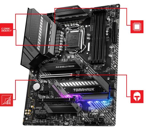 MSI MAG Z490 TOMAHAWK ATX Gaming Motherboard (10th Gen Intel Core, LGA ...