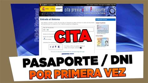 Como Pedir Cita Para Hacer Pasaporte O Dni Por Primera Vez Youtube