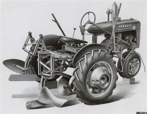 Farmall B Tractor With Plow Attachment Photograph Wisconsin