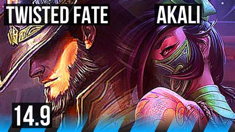 Twisted Fate Vs Akali Mid Winrate Dominating Euw