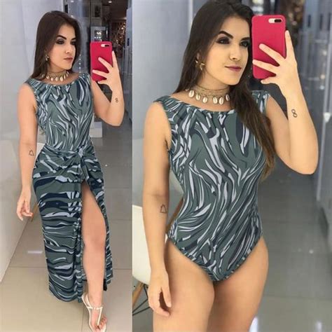 Femmes Sexy Camouflage Imprimer Robe Sans Manches Dames Split Bandage