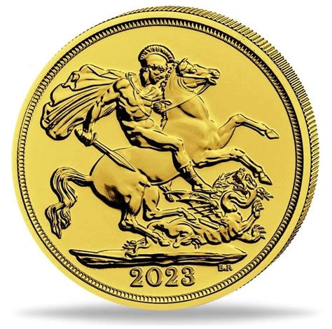 3 9g Oro 1 2 Pfund Sovereign Goldmünze 2023 Krönung Charles III