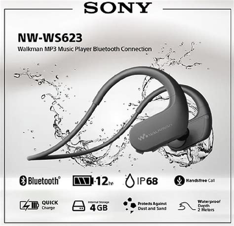 Sony Nw Ws Sport Walkman Bluetooth Wearable Reverb