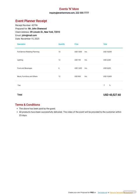 50 Receipt Samples Format And Examples 2023