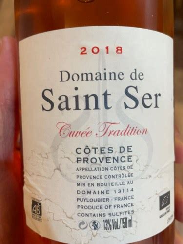 Domaine De Saint Ser Cuv E Tradition C Tes De Provence Ros Vivino