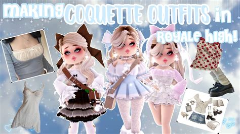 Making Coquette Outfits In Royale High Callmehjules Youtube