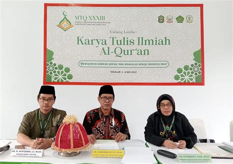 Dosen Jurusan Bahasa Dan Sastra Arab Jadi Dewan Juri Mtq Xxxiii Tingkat