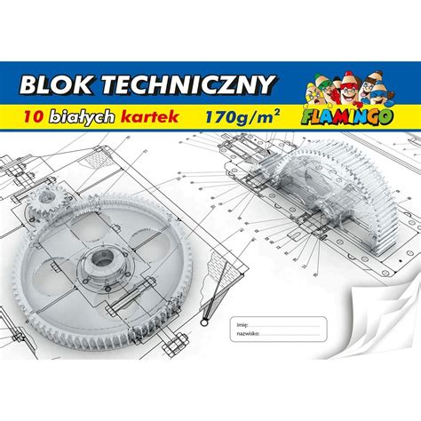 Artyku Y Szkolne Blok Techniczny Bia Y A Kartek G Flamingo