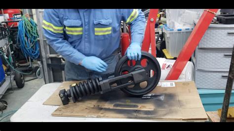 Excavator Idler And Track Tensioner Install YouTube