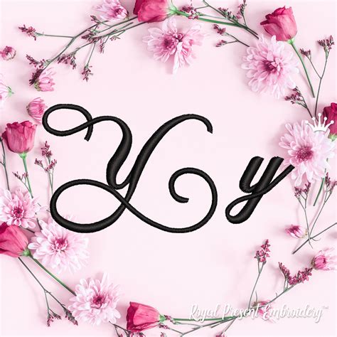 The Letter Y Machine Embroidery Designs Royal Present Embroidery