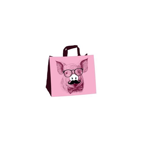 Sac réutilisable PP non tissé Copain comme cochon 37 5 x 34 5 17