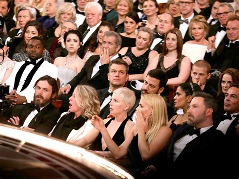 See Matt Damon Michelle Williams More Stars Faces During Oscars Flub Us Weekly