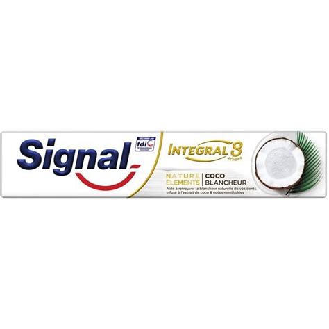 LOT DE 6 SIGNAL Intégral 8 Nature Elements Dentifrice blancheur aux