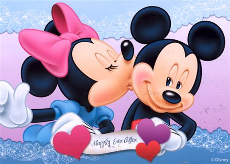 Postmarked With Love Love Mickey And Minnie Mouse