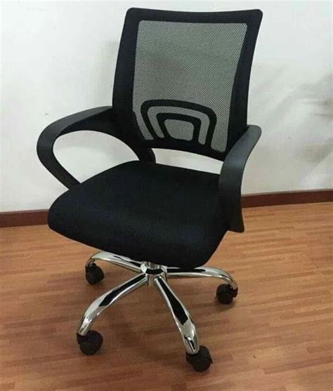 Low Back Workstation Office Chair Fixed Arm Black At Rs In Noida