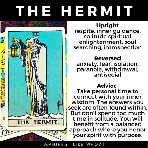 The Hermit Tarot Card Meaning And Symbolism Manifest Like Whoa