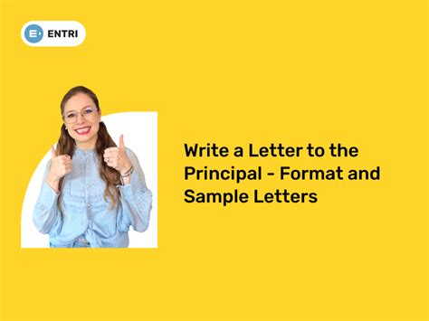 Write A Letter To The Principal Format And Sample Letters Entri Blog