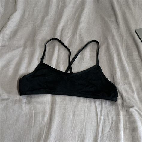 Jolyn Fixed Back Cane Bikini Top In Size Medium Depop