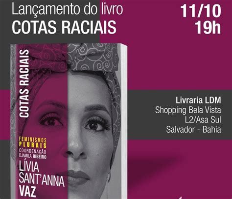 Promotora Lívia SantAnna Vaz apresenta livro sobre cotas raciais no