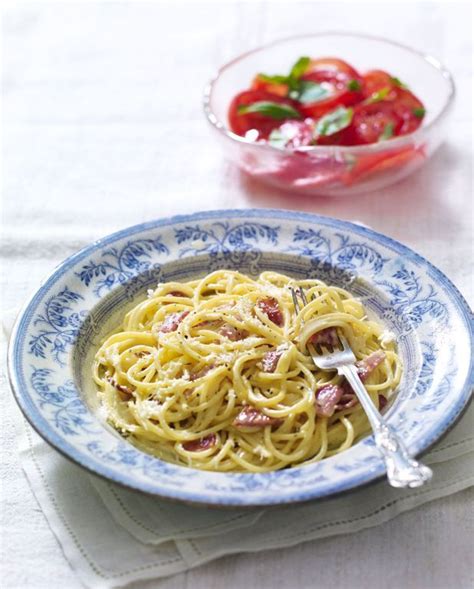 Pâtes à La Carbonara Traditionnelles Pour 4 Personnes Recettes Elle à