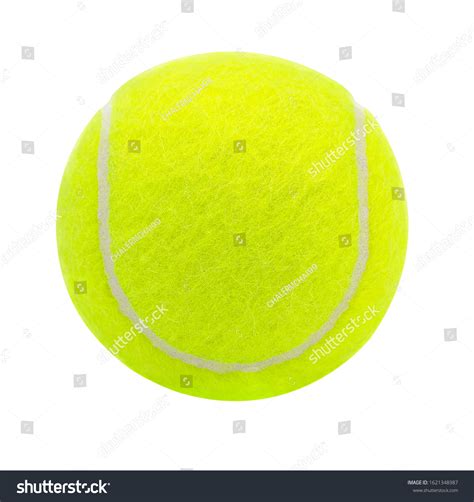 Tennis Ball Isolated On White Background Stock Photo 1621348987 ...