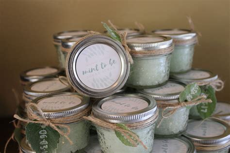 Diy Cheap And Easy Bridal Shower Favors Mint To Be Sugar Scrub Adapted From