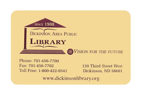 Dickinson Area Public Library - Dickinson North Dakota Dickinson North ...