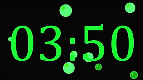 Minute Countdown Timer Without Music Learn The Color Green Green