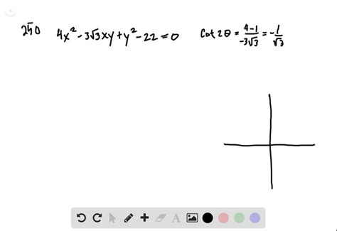 SOLVED Graph The Second Degree Equation Hint Transform The Equation