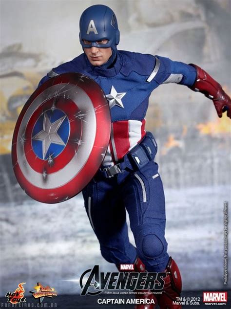 Capit O Am Rica Da Hot Toys Captain America Action Figure Captain America Captain America Figure