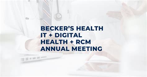 Key Takeaways From Becker S Health It Digital Rcm Meeting