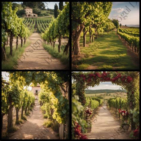 Vineyard Wedding Digital Backdrop Photography Background - Etsy