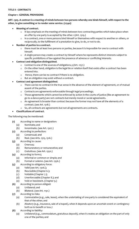 Lesson Aec Acd Obligations And Contracts Title Ii Contracts