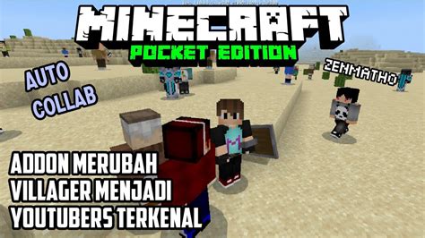 CARA MAIN BARENG YOUTUBERS TERKENAL DI MINECRAFT PE YouTube