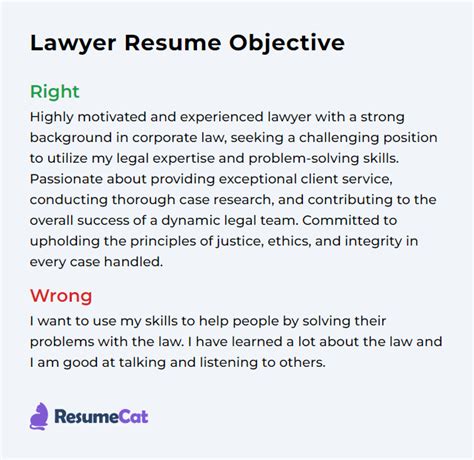 Top 18 Lawyer Resume Objective Examples Resumecat