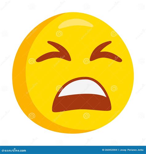 Tired Emoji Icon Illustration Exhausted Vector Symbol Emoticon Design