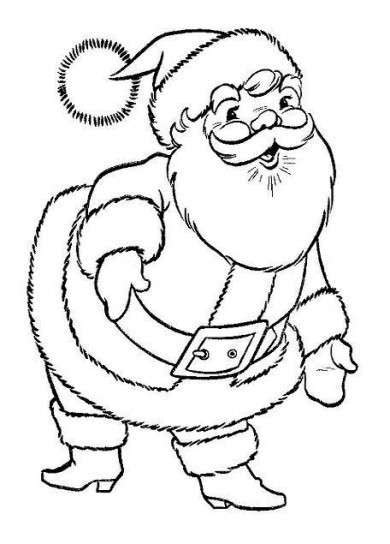 Los Mejores Dibujos de Papá Noel o Santa Claus Descargar Colorear