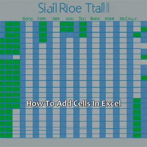 How To Add Cells In Excel