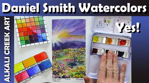 Swatching And Painting With Daniel Smith Watercolors Setting Up A New Palette With Split