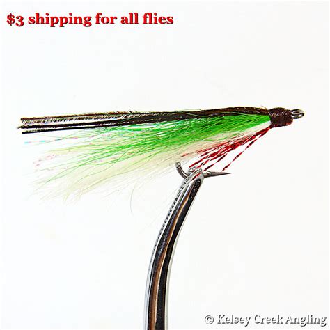 Pack Lefty S Deceiver Green White Saltwater Fly Ebay