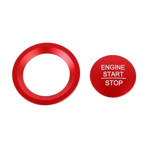 Car Engine Start Key Push Button Ring Trim Sticker for Honda (Red ...