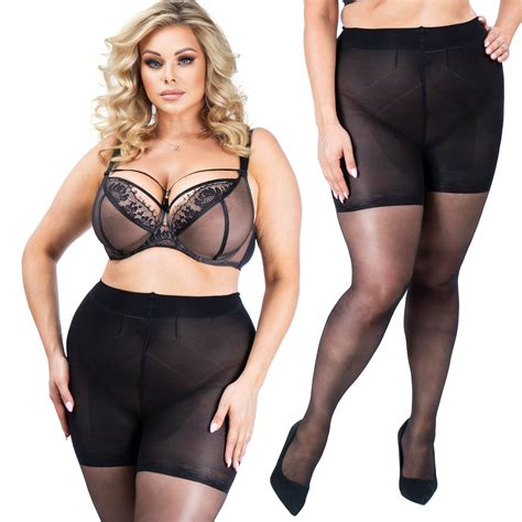 Rajstopy Push Up Wyszczuplaj Modeluj Plus Size Allegro Pl