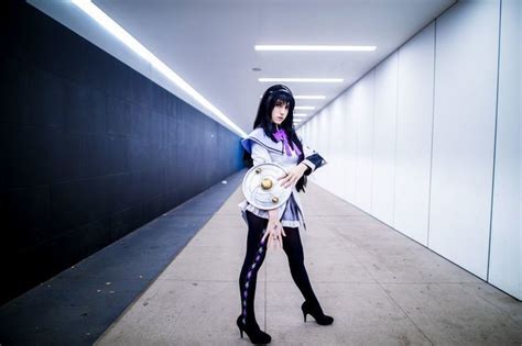 Akemi Homura Cosplay Lana Rain Bianca Exciana Homura Akemi Cosplay Photo