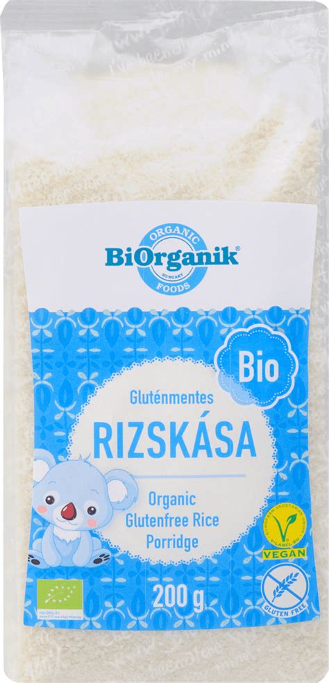 BiOrganik Bio gluténmentes instant rizskása 200 g dm hu