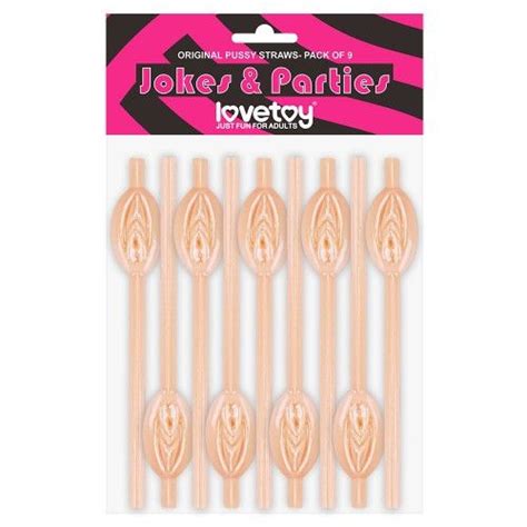 Трубочки бежевые Original Pussy Straws 9 шт купить с доставкой по