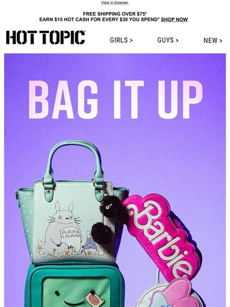Hot Topic Let Your Bag Do The Talking Milled